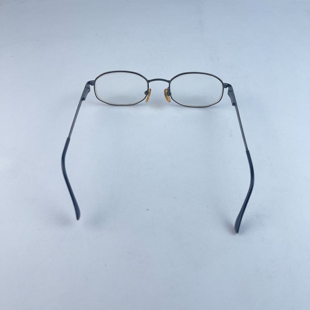 Baron‎ A7057 Men's Eyeglasses Frame Silver Metal Full Rim Rectangle 48-20-140 mm - Picture 8 of 12